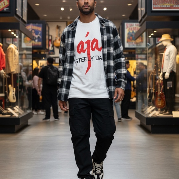 Gildan Steely Dan Aja Graphic Tee White Regular - Picture 3 of 6